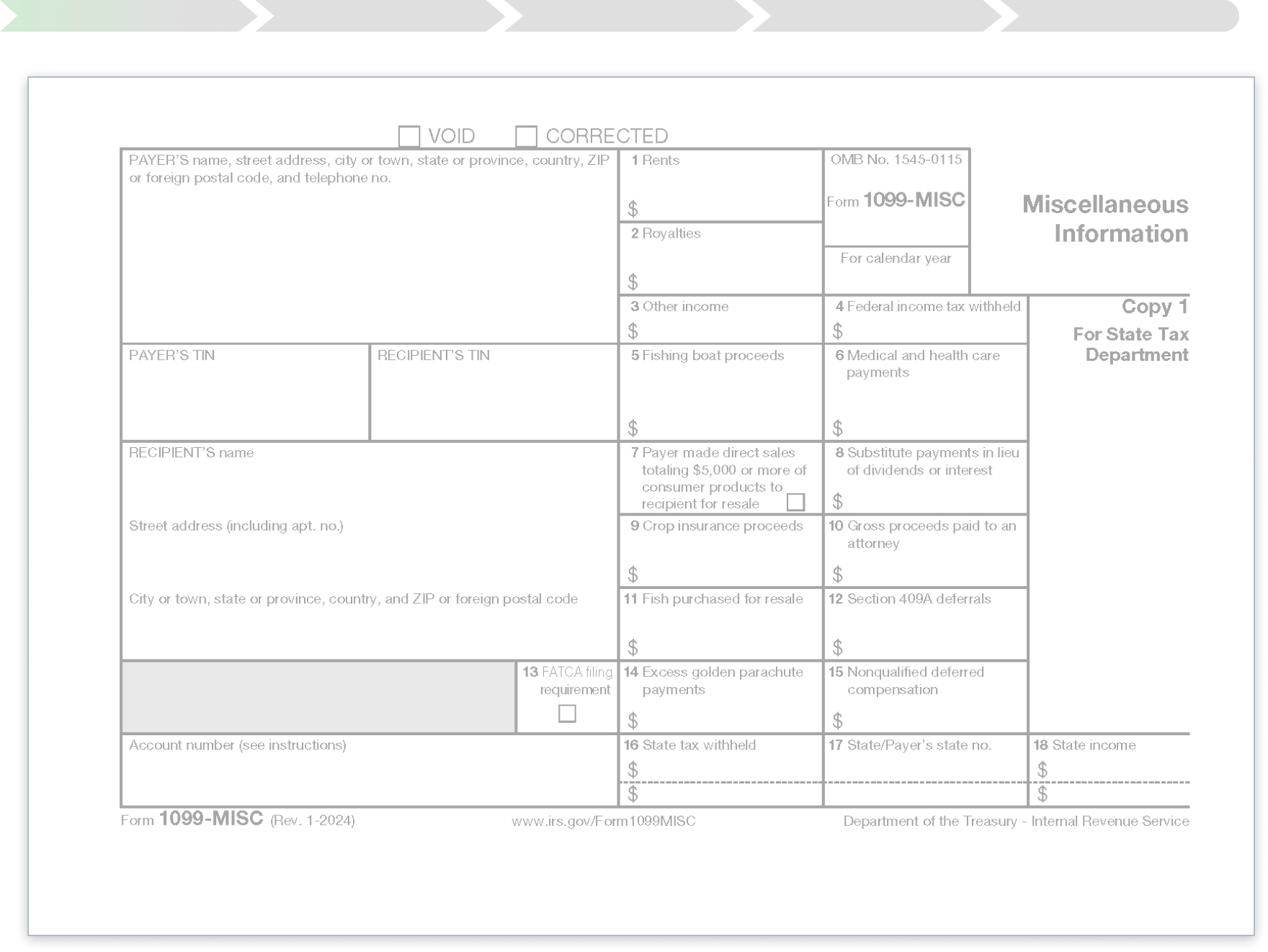 A preview of a blank 1099-MISC document